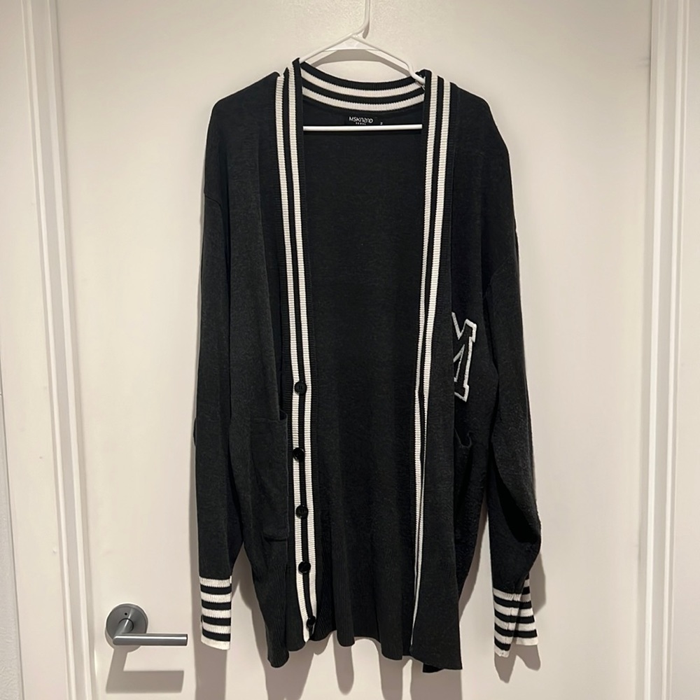 Mskn2nd Seoul unisex oversized gray cardigan